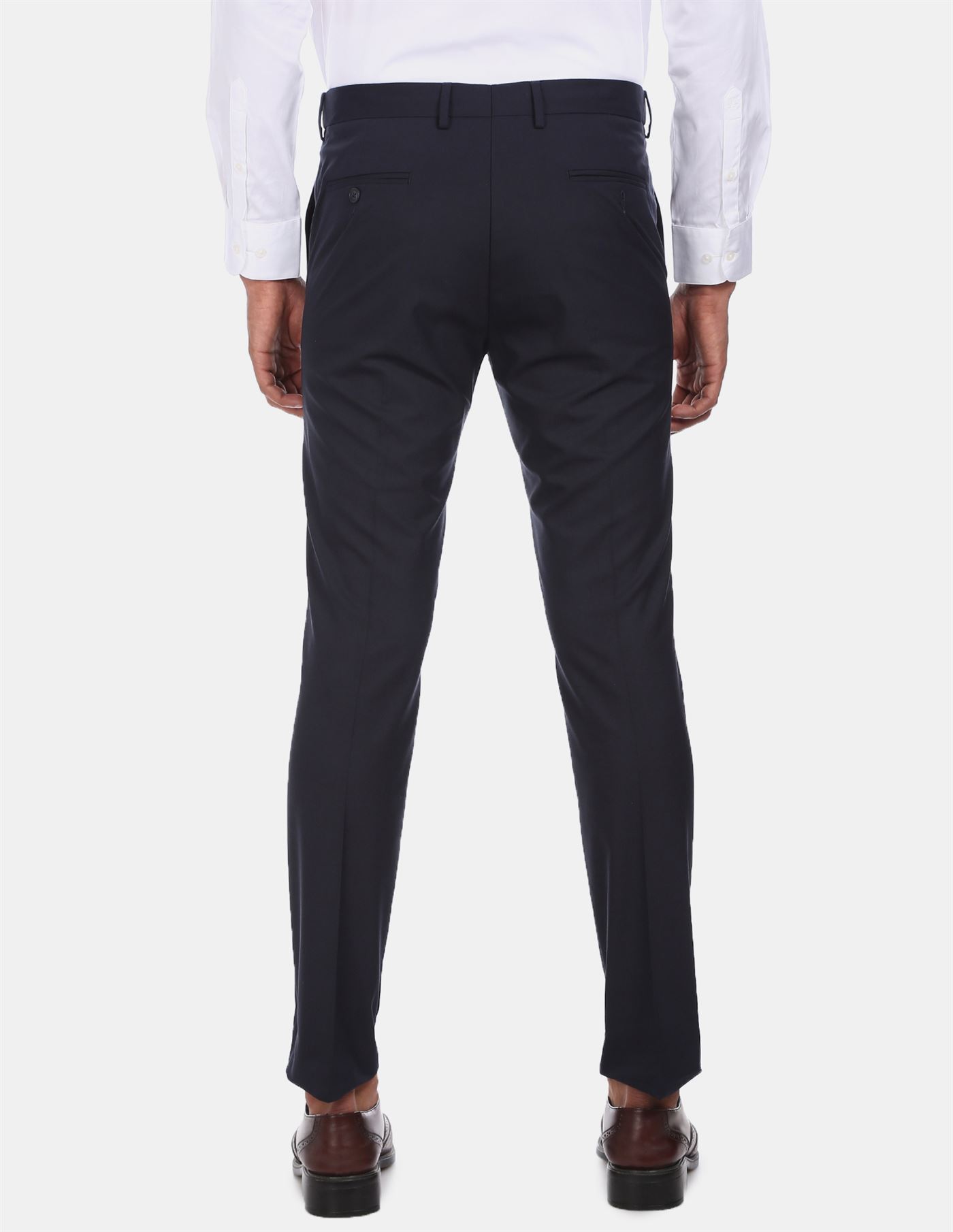 Arrow Men Formal Wear Navy Blue Trouser